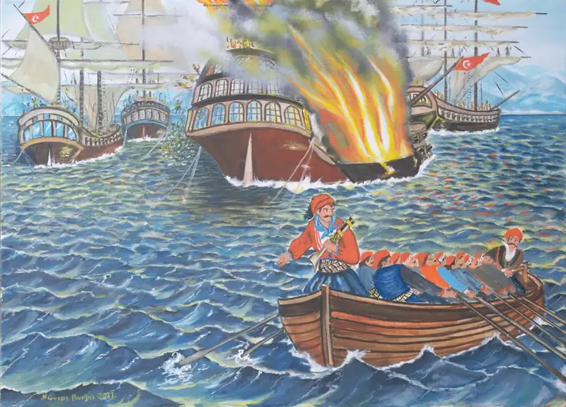 Ο Κανάρης επί το έργον