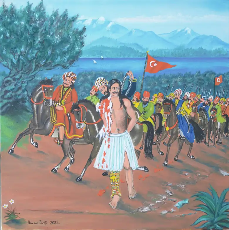 Ο Αθανάσιος Διάκος οδηγείται στον μαρτυρικό του θάνατο