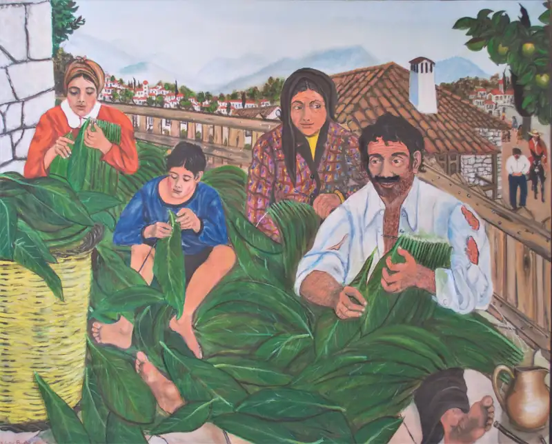 Αρμάθιασμα καπνόφυλλων