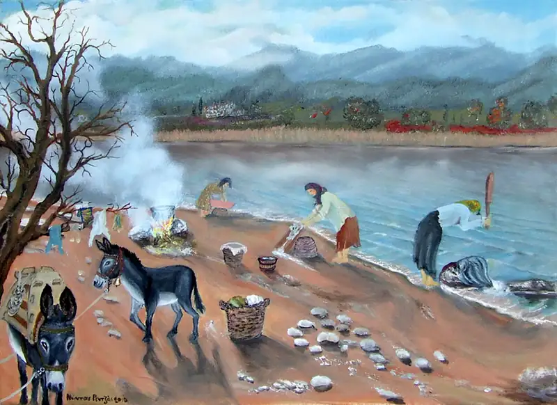 Πλύσιμο στην ακρολιμνιά